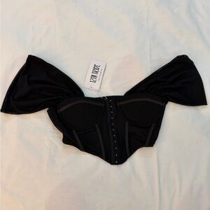 NEW 12th Tribe Corset Top- Black (Size M)